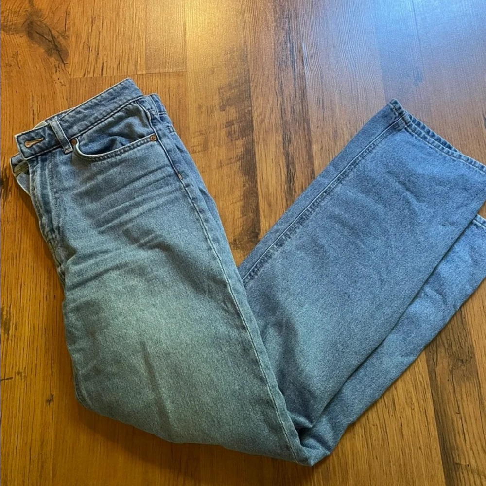 High waisted loose jeans